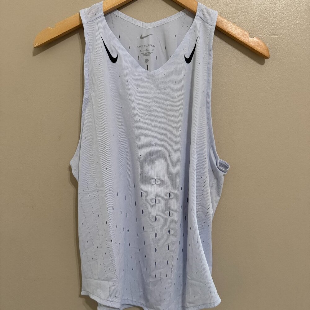 Nike AeroSwift Dri-FIT ADV Running Singlet Women's Ghost/Blue Void FN2504-085
